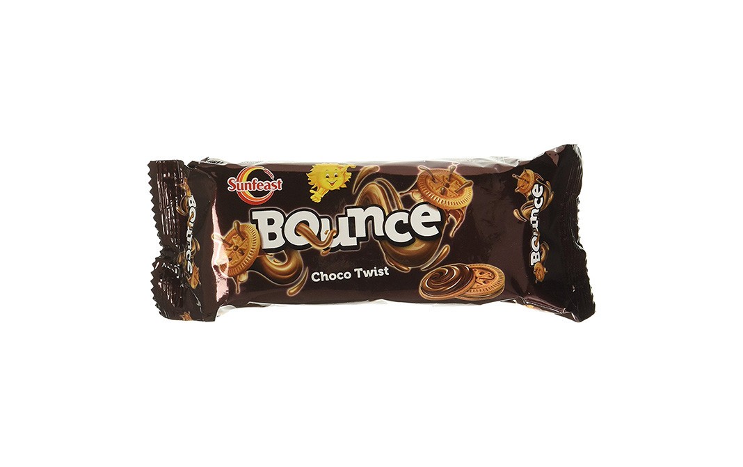 Sunfeast Bounce Choco Twist Biscuits   Pack  82 grams